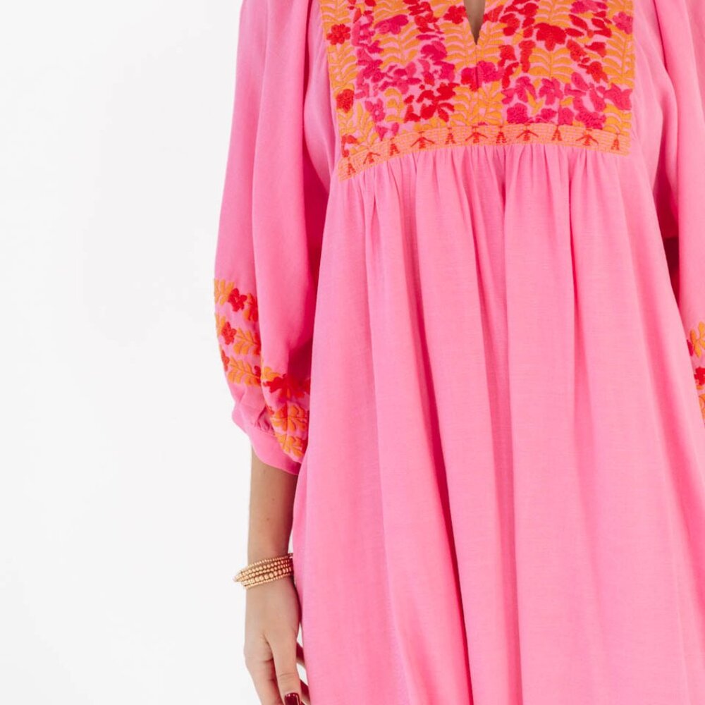NWOT J. Marie Carlie Dress- Pink - Picture 4 of 4